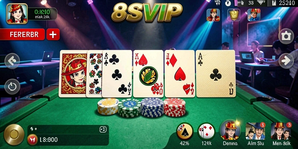 Tampilan gameplay Domino yang mendebarkan dan interaktif di 8SVIP.