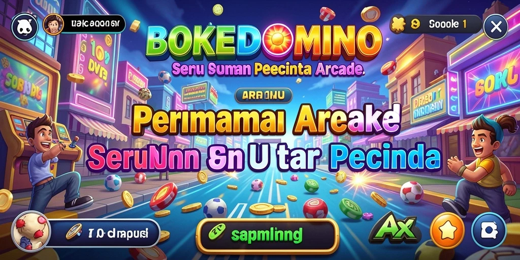 Tampilan menarik dari gameplay BOKEDOMINO yang penuh tantangan.