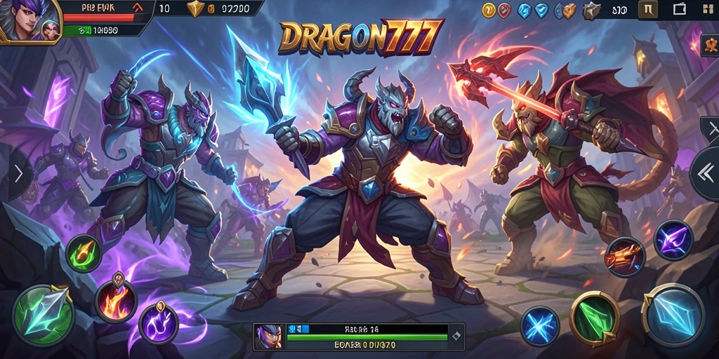Tampilan gameplay seru dan strategi dalam DRAGON777.