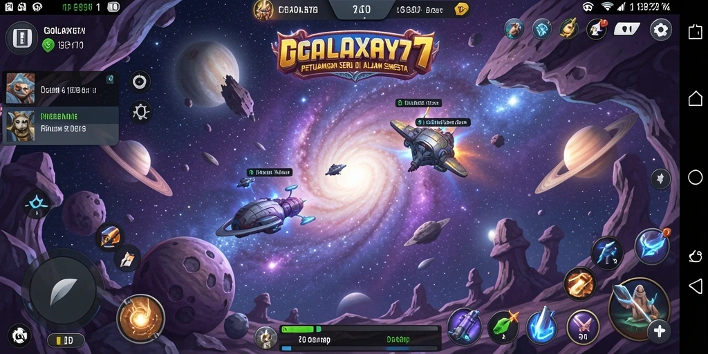 Tangkap momen menegangkan dalam gameplay GALAXY77 di luar angkasa.