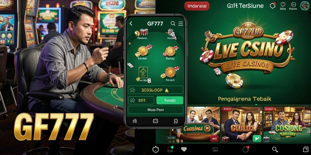 Tampilan gameplay Live Casino yang menegangkan di GF777.