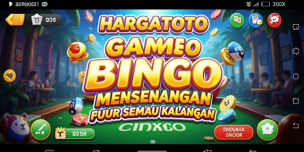 Tampilan gameplay HARGATOTO yang seru dan interaktif.