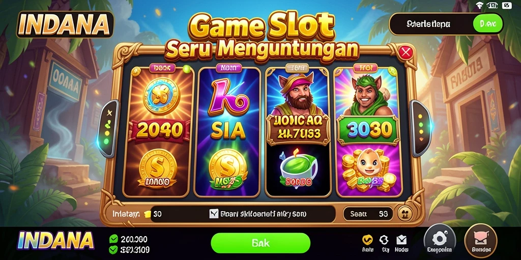 Screenshot gameplay INDAAA yang menunjukkan mesin Slot yang menarik.