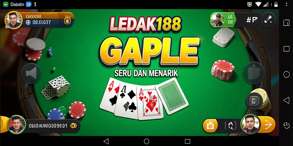 Tampilan seru gameplay Gaple di LEDAK188.