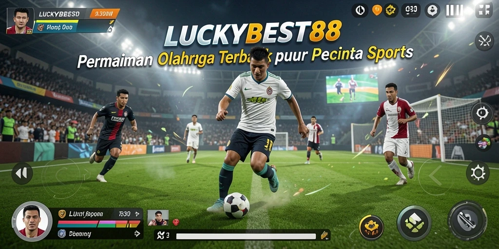 Tampilan grafis menarik dari gameplay olahraga di LUCKYBEST88.