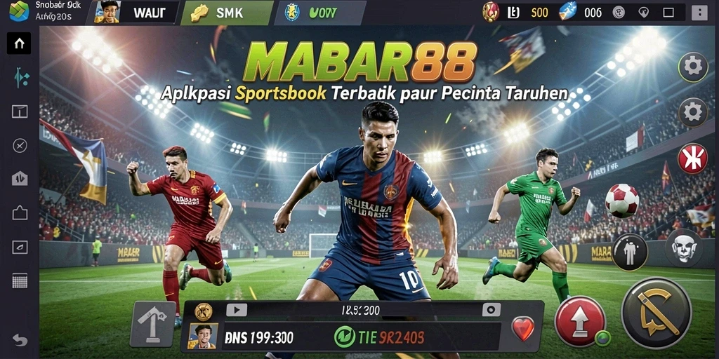 Screenshot gameplay MABAR88 menampilkan taruhan langsung pada berbagai olahraga.