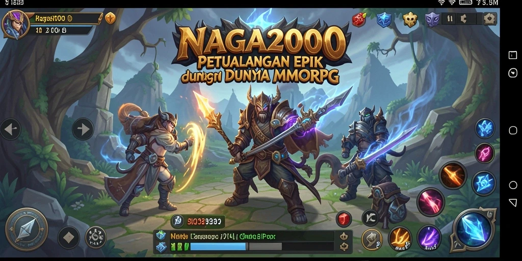 Tampilan gameplay menarik dalam NAGA2000, penuh aksi dan kolaborasi.