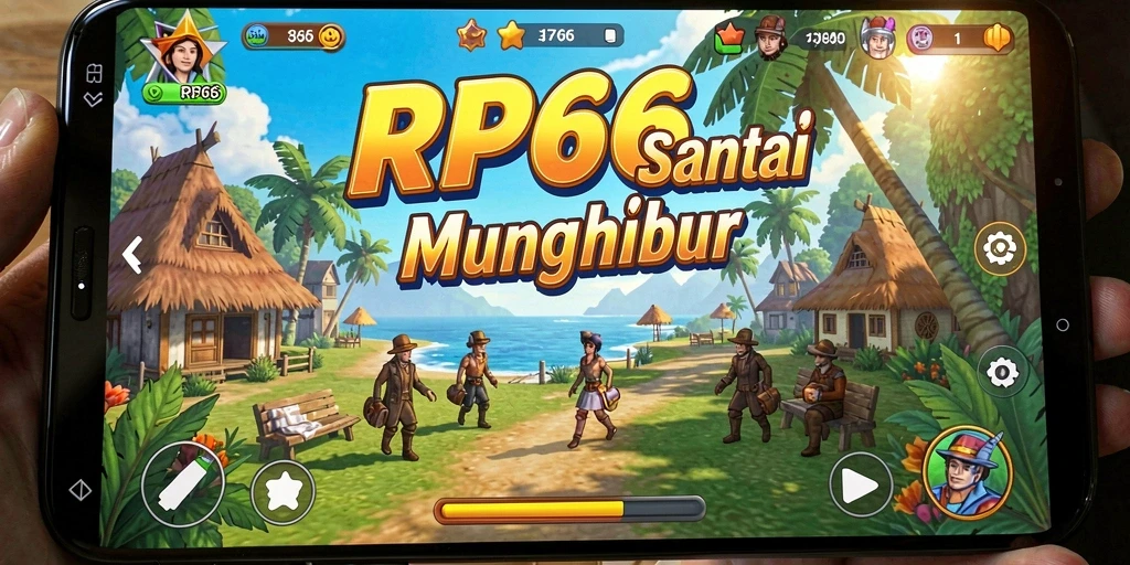 Screenshot utama RP66 yang menunjukkan gameplay santai dan menghibur.