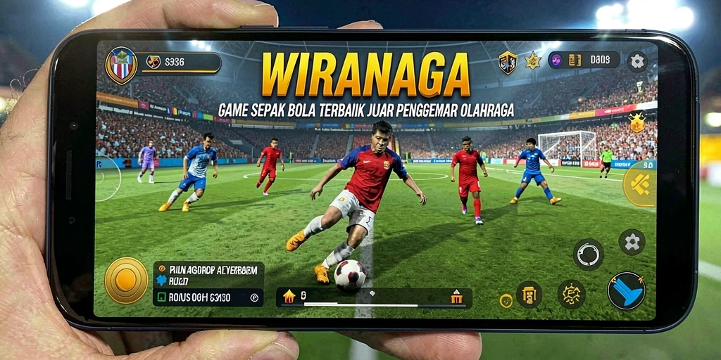 Screenshot gameplay WIRANAGA dengan aksi di lapangan.